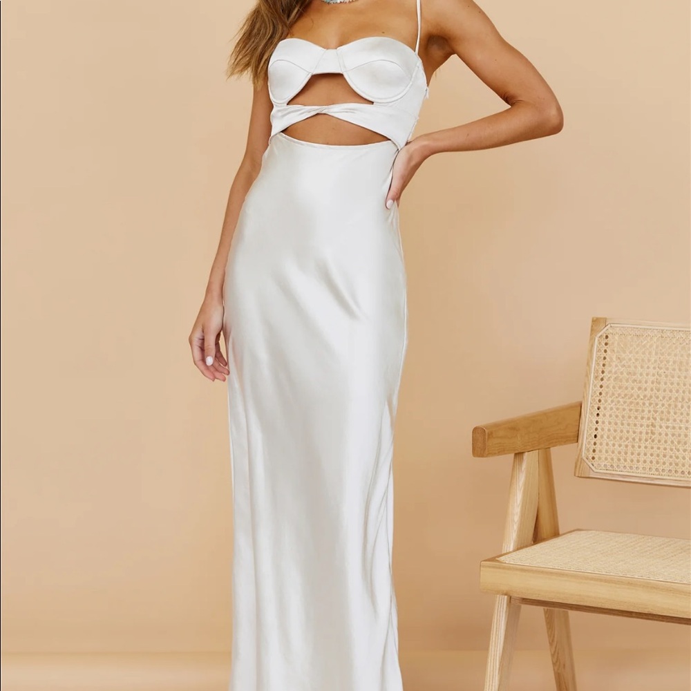 Brand new Champagne colored dress.